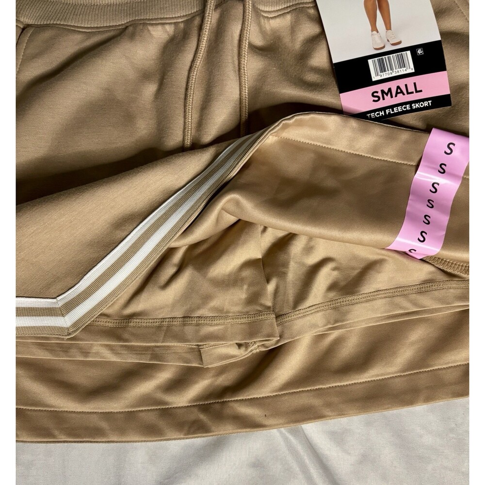 Spalding Women's Elastic Waist Side Pockets Relaxed Fit Skort Size Small Beige - Picture 3 of 9